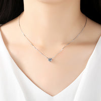 Celestial Zircon Pendant Necklace 925 Silver