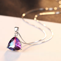Rainbow Mystic Topaz Pendant Sterling Silver 925