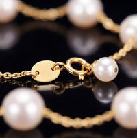 Freshwater Pearl Chain Bracelet 18K Gold