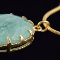 Turquoise Pendant Necklace 18K Gold