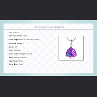 Rainbow Mystic Topaz Pendant Sterling Silver 925