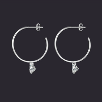 Moissanite Stud Earrings S925 Platinum