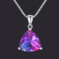 Rainbow Mystic Topaz Pendant Sterling Silver 925