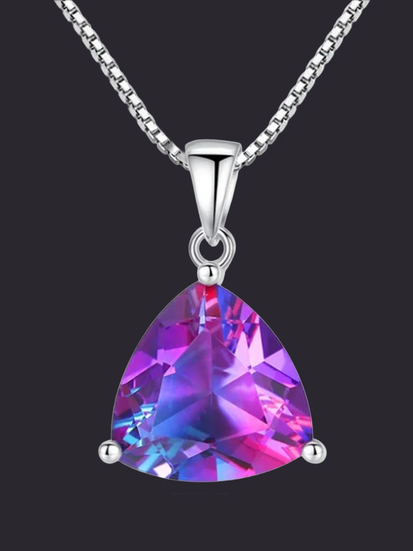 Rainbow Mystic Topaz Pendant Sterling Silver 925