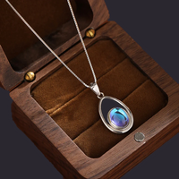 Moonstone Teardrop Pendant 925 Sterling Silver