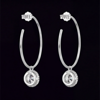 Moissanite Stud Earrings S925 Platinum
