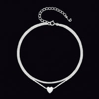 Double Heart Anklet S925 Sterling Silver