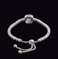 Crystal Tennis Bracelet Full Zircon Silver