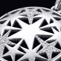 Celestial Pentagram Pendant Necklace S925 Silver