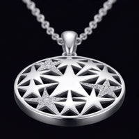 Celestial Pentagram Pendant Necklace S925 Silver
